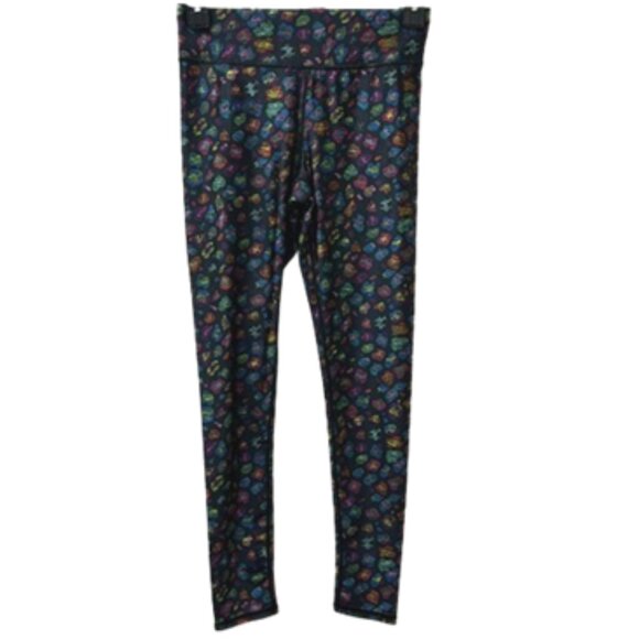 NWT Terez Wild Cheetah Multi Colored Print Leggings - Picture 2 of 11